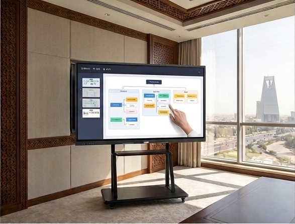 75 inch interactive display with camera